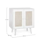 Komoda 2A MONTIEL je eleganten kos pohištva, ki popestri vaš prostor. Njen poseben dizajn vas bo navdušil, saj prinese vašemu prostoru eleganco in