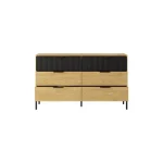 Elegantna in moderna komoda BILI je eleganten kos pohištva, ki popestri vaš prostor. Njen poseben dizajn vas bo navdušil, saj prinese vašemu prostoru