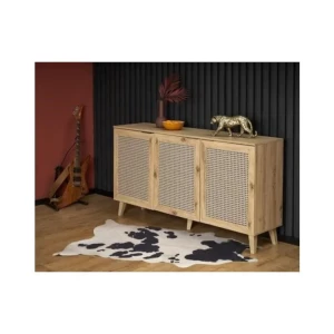 Komoda BORAJA . Komoda BORAJA, je eleganten kos pohištva, ki popestri vaš prostor. Njen poseben dizajn vas bo navdušil, saj prinese vašemu prostoru