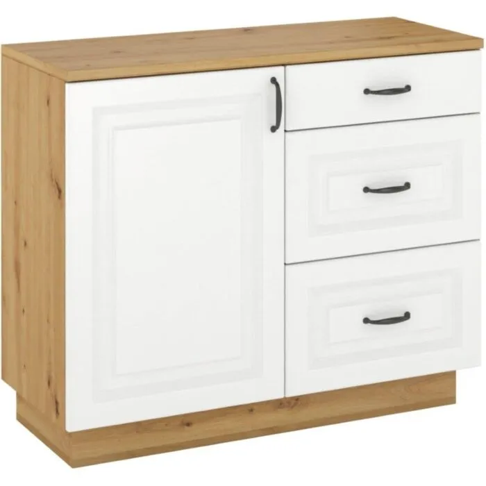 Komoda FAJA . Komoda FAJA je eleganten kos pohištva,ki popestri vaš prostor s svojo eleganco in prefinjenostjo. Primerna je za vsak prostor, tako za dnevno