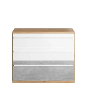 Komoda IRE 2 . Praktična komoda IRE 2 je eleganten kos pohištva, ki popestri vaš prostor. Njen poseben dizajn vas bo navdušil, saj prinese vašemu prostoru