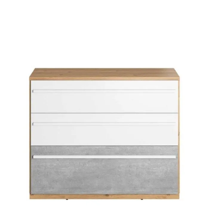 Komoda IRE 2 . Praktična komoda IRE 2 je eleganten kos pohištva, ki popestri vaš prostor. Njen poseben dizajn vas bo navdušil, saj prinese vašemu prostoru