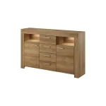 Komoda KYS 155 . Komoda KYS je eleganten kos pohištva, ki popestri vaš prostor. Njen poseben dizajn vas bo navdušil, saj prinese vašemu prostoru eleganco