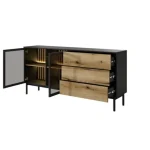 Komoda LANASA . Komoda LANASA, je eleganten kos pohištva, ki popestri vaš prostor. Njen poseben dizajn vas bo navdušil, saj prinese vašemu prostoru