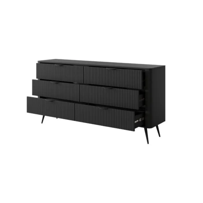 Komoda LILJA 30 - črna Komoda LILJA 30 - črna . Elegantna in moderna komoda LILJA 2 - črna, je eleganten kos pohištva, ki popestri vaš prostor. Njen poseben dizajn vas bo