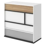 Komoda MELI, je eleganten kos pohištva, ki popestri vaš prostor. Njen poseben dizajn vas bo navdušil, saj prinese vašemu prostoru eleganco in prefinjenost.