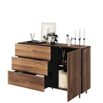 Komoda NAT 2 . Komoda NAT 2 je eleganten kos pohištva, ki popestri vaš prostor. Njen poseben dizajn vas bo navdušil, saj prinese vašemu prostoru eleganco