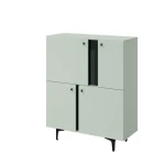 Komoda OLUR . Komoda OLUR je eleganten kos pohištva, ki popestri vaš prostor. Njen poseben dizajn vas bo navdušil, saj prinese vašemu prostoru eleganco in