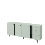 Komoda OLUR 3 . Komoda OLUR 3 je eleganten kos pohištva, ki popestri vaš prostor. Njen poseben dizajn vas bo navdušil, saj prinese vašemu prostoru eleganco