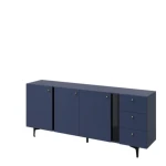 Komoda OLUR 3 . Komoda OLUR 3 je eleganten kos pohištva, ki popestri vaš prostor. Njen poseben dizajn vas bo navdušil, saj prinese vašemu prostoru eleganco