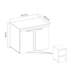 Komoda REN 2 . Uporabna in praktična komoda REN je eleganten kos pohištva,ki popestri vaš prostor s svojo eleganco in prefinjenostjo. Primerna je za vsak