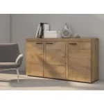 Uporabna in praktična komoda RIVA 2 je odlična izbira tako za dnevne sobe kot tudi za jedilnice, saj združuje funkcionalnost in estetsko dovršenost.