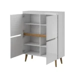 Komoda RON 107x134 . Elegantna komoda RON je eleganten kos pohištva, ki popestri vaš prostor. Njen poseben dizajn vas bo navdušil, saj prinese vašemu