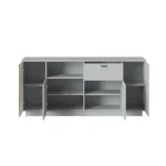 Komoda VIVIJA 2 . Komoda VIVIJA 2, je eleganten kos pohištva, ki popestri vaš prostor. Njen poseben dizajn vas bo navdušil, saj prinese vašemu prostoru