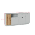 Komoda VIVIJA 2 . Komoda VIVIJA 2, je eleganten kos pohištva, ki popestri vaš prostor. Njen poseben dizajn vas bo navdušil, saj prinese vašemu prostoru