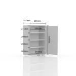 Komoda za predsobo VIŠNJA - slika 8