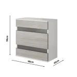 Komoda ZEUS je eleganten kos pohištva, ki popestri vaš prostor. Njen poseben dizajn vas bo navdušil, saj prinese vašemu prostoru eleganco in prefinjenost.