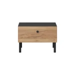 Kompletna spalnica GALIJA . Kompletna spalnica GALIJA vas bo očarala s svojimi toplimi barvami skandinavskega hrasta v kombinaciji s kontrastno antracit