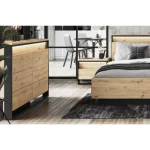 Kompletna spalnica KVIN . Kompletna spalnica KVIN je narejena iz kvalitetne laminirane plošče s ABS robovi. V ceni je vključena 1 x postelja (postelja ima