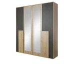 Kompletna spalnica LAVA . Opremite svojo spalnico z novim kompletom LAVA. Je modernega dizajna in čistih linij. Narejena je iz kvalitetne laminirane plošče