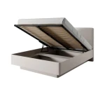 Kompletna spalnica LILJA . Elegantna in moderna spalnica LILJA, je narejena iz odličnih materialov v barvi beige. Sestavljena je iz garderobne omare, komode,