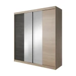 Kompletna spalnica VENECIA . Opremite svojo spalnico z novim kompletom VENECIA. Je modernega dizajna in čistih linij. Narejena je iz kvalitetne laminirane