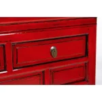 Konzola 3C JINAN rdeča . Konzola 3C JINAN je eleganten kos pohištva, ki popestri vaš prostor. Njen poseben dizajn vas bo navdušil, saj prinese vašemu