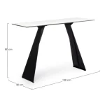 Konzola BLAZAR je eleganten kos pohištva, ki popestri vaš prostor. Njen poseben dizajn vas bo navdušil, saj prinese vašemu prostoru eleganco in