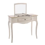 Konzola z ogledalom CLARISSE . Konzola z ogledalom CLARISSE, je eleganten kos pohištva, ki popestri vaš prostor. Njen poseben dizajn vas bo navdušil, saj