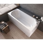 KOPALNA KAD KOTNA KOLPA SAN BETTY 180X80 BELA ZA VZIDAVO - slika 2