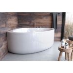 KOPALNA KAD KOTNA KOLPA SAN DOLORES 140X140 BELA Z OBLOGO - slika 5