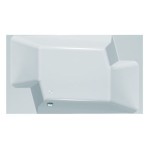 KOPALNA KAD KOTNA KOLPA SAN NABUCCO 190X120 BELA ZA VGRADNJO