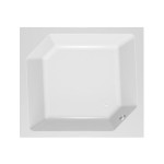 KOPALNA KAD KOTNA KOLPA SAN SAMSON 180X160/2O BELA Z DVEMA OBLOGAMA - slika 4