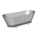 KOPALNA KAD SAMOSTOJEČA KOLPA SAN ATYS DUO-FS 174X70 BELA ODL. GARN. UP&DOWN - slika 7