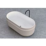 KOPALNA KAD SAMOSTOJEČA KOLPA SAN BOUL-FS 165X85 BEŽ&BELA PRELIVNA GRN, UP&DOWN - slika 4