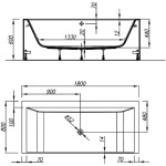 KOPALNA KAD SAMOSTOJEČA KOLPA SAN COPELIA LIGHT-FS 180X80 WHITE KERROCK - slika 8