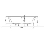 KOPALNA KAD SAMOSTOJEČA KOLPA SAN MARILYN-FS 180X90/O WHITE HORIZONTALNI PRELIV - slika 8