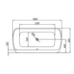 KOPALNA KAD SAMOSTOJEČA KOLPA SAN MARILYN-FS 180X90/O WHITE HORIZONTALNI PRELIV - slika 9