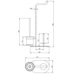 KOPALNIŠKA GALANTERIJA DEANTE VEČNAMENSKO STOJALO ZA WC SILIA ADI N732 - slika 6