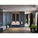 Kopalniška omarica VAL . Kopalniška omarica VAL je narejena iz odpornega laminata, ki ne bo vpil vlago in čez iam premaz kateri bo pomagal, da niso vidni