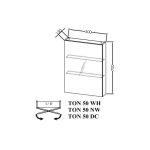 KOPALNIŠKA OMARICA Z OGLEDALOM KOLPA SAN TON 50 NW NAOMI - slika 6