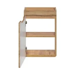 Kopalniški blok BUBA 40 hrast . Kopalniški blok BUBA 40 hrast je odlične kvalitete, narejen iz kakovostnih materialov. Vsebuje umivalnik, omarico pod