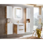 Kopalniški blok BUBA 60 . Kopalniški blok BUBA 60 je odlične kvalitete, narejen iz kakovostnih materialov. Vsebuje LED ogledalo, umivalnik, omarico pod