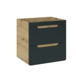 Kopalniški blok BUBA DARK 60 . Kopalniški blok BUBA DARK 60 je odlične kvalitete, narejen iz kakovostnih materialov. Vsebuje omarico z ogledalom, umivalnik,