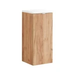 Kopalniški blok CAP80 hrast . Kopalniški blok CAP80 je odlične kvalitete, narejen iz odličnih materialov.Vsebuje umivalnik, omarico pod umivalnikom, omaro