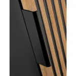 Kopalniški blok ILA 60 . Kopalniški blok ILA 60 je izdelan v sodobnem dizajnu, ki združuje naravno lepoto hrastovega lesa s sodobno črno barvo. Osnovni