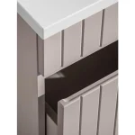 Kopalniški blok KAPUČIN 100 . Kopalniški blok KAPUČIN 100 je hkrati enostaven in eleganten. Nežni kašmir elementi s kombinacijo elementov v hrast barvi