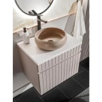 Kopalniški blok KAPUČIN 60 . Kopalniški blok KAPUČIN 60 je hkrati enostaven in eleganten. Nežno kašmir elementi s kombinacijo elementov v hrast barvi je