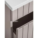 Kopalniški blok KAPUČIN 60 . Kopalniški blok KAPUČIN 60 je hkrati enostaven in eleganten. Nežno kašmir elementi s kombinacijo elementov v hrast barvi je