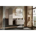 Kopalniški blok KAPUČIN 80 2 je hkrati enostaven in eleganten. Nežni kašmir elementi s kombinacijo elementov v hrast barvi je popolna kombinacija, ki se